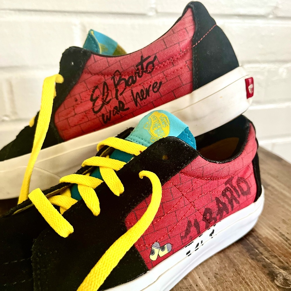 ❌SOLD❌ Vans Sk8-Low El Barto The Simpsons, Women’s SZ 8.5 GUC - Picture 4 of 10